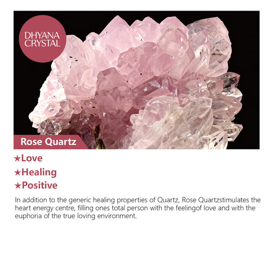 Close-up of pink crystal beads with white jade accents