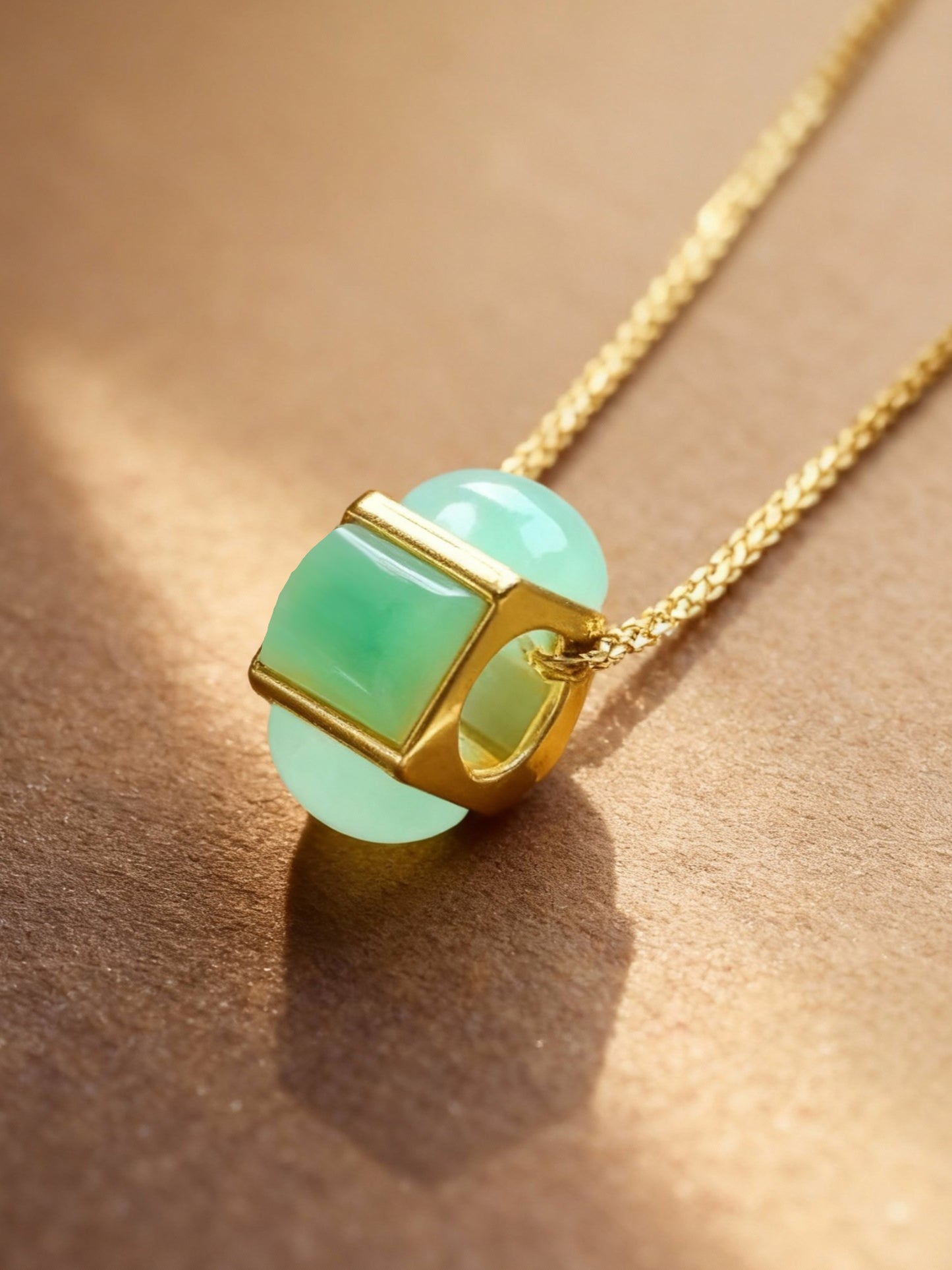 Nephrite jade jasper earrings and pendant jewelry set