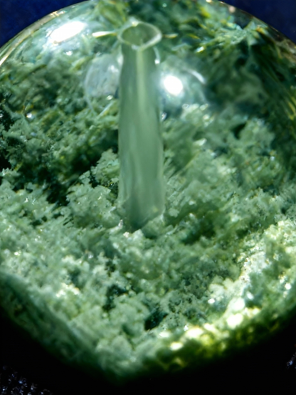 Natural green phantom treasure bowl crystal beaded bracelet