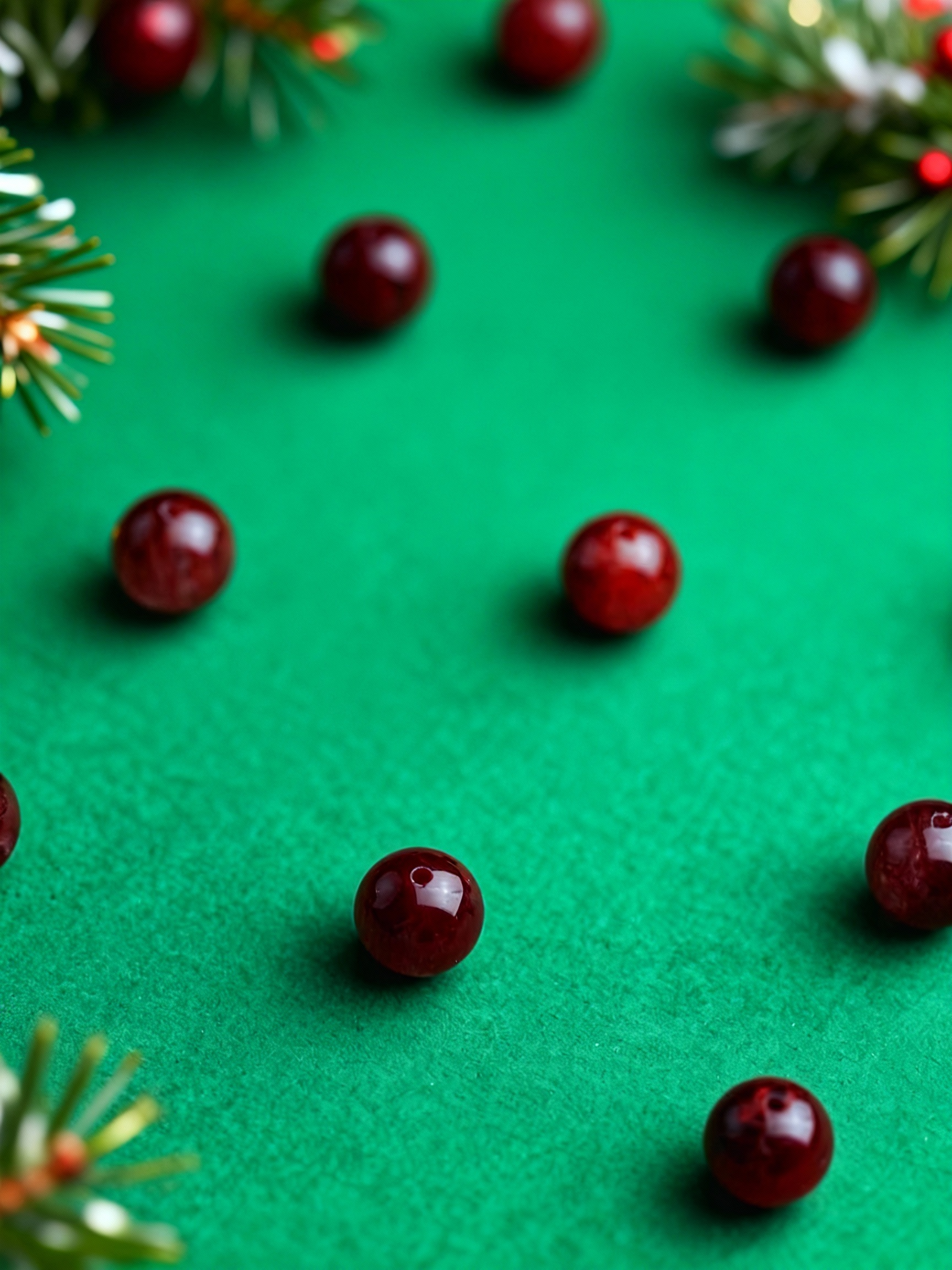 Natural red and green crystal beaded bracelet jewelry