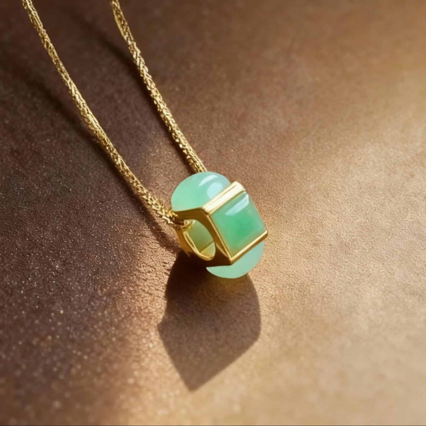 Natural jade jasper set showing green stone patterns