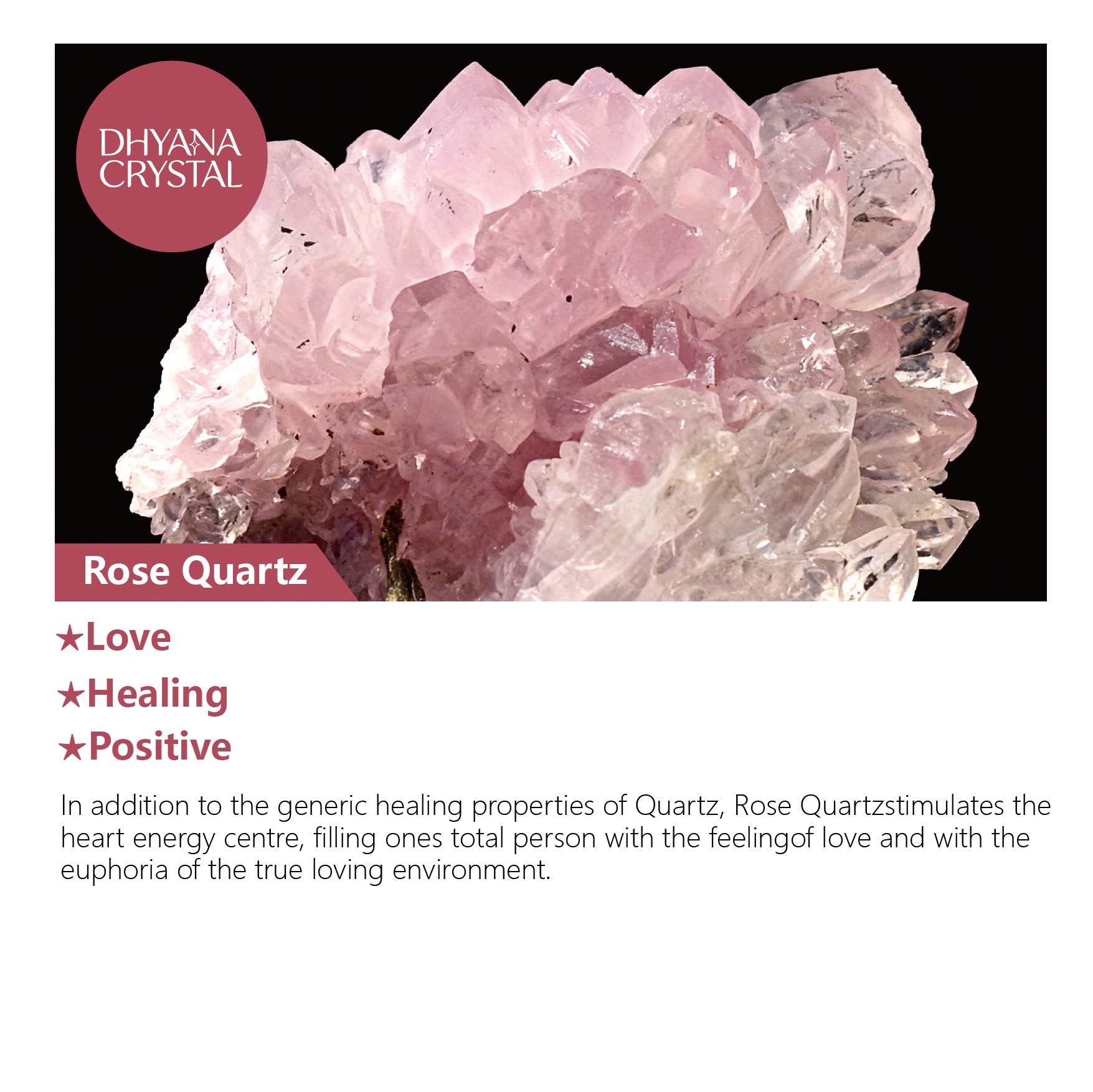 Close-up of pink crystal beads with white jade accents